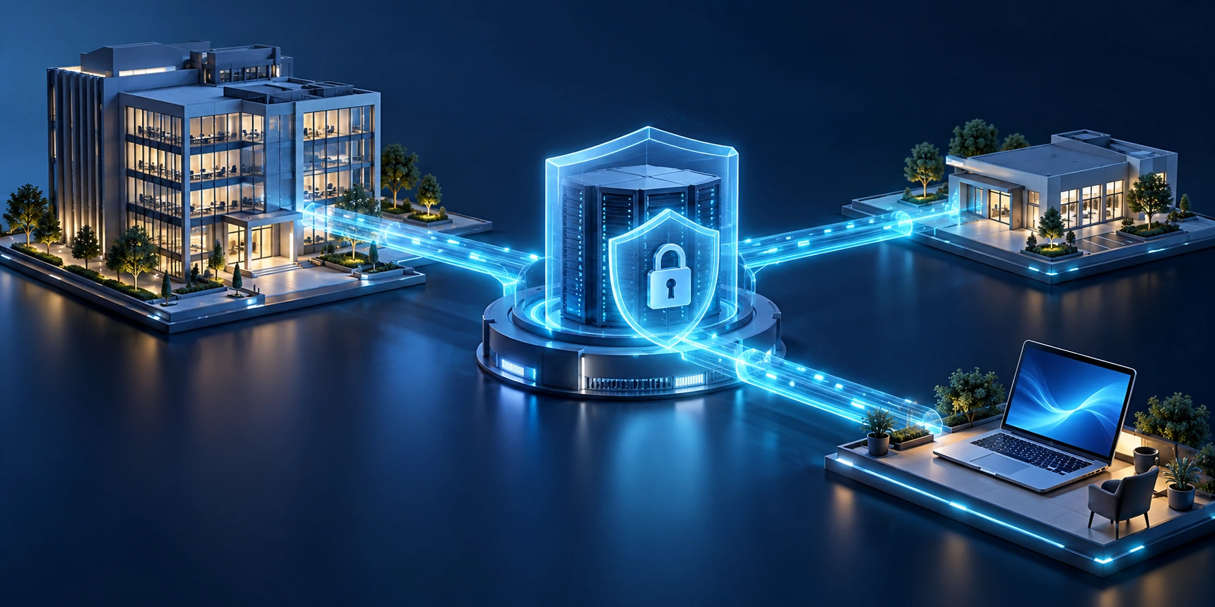 Conexiuni VPN securizate între sediul companiei, filiale și angajați la distanță